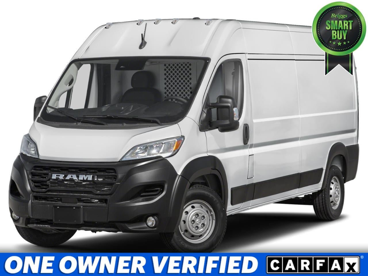 2023 RAM ProMaster 2500 Cargo Van High Roof 159' WB in Bright White Clearcoat — front three-quarter view