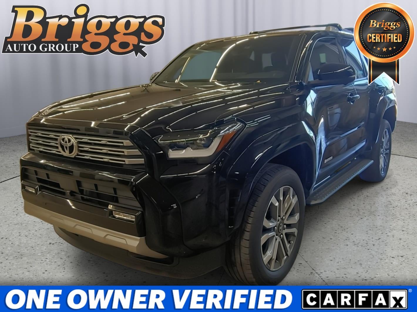 2026 Toyota 4Runner Limited in Black — front three-quarter view